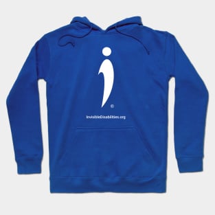 Invisible Disabilities Symbol - With URL Hoodie